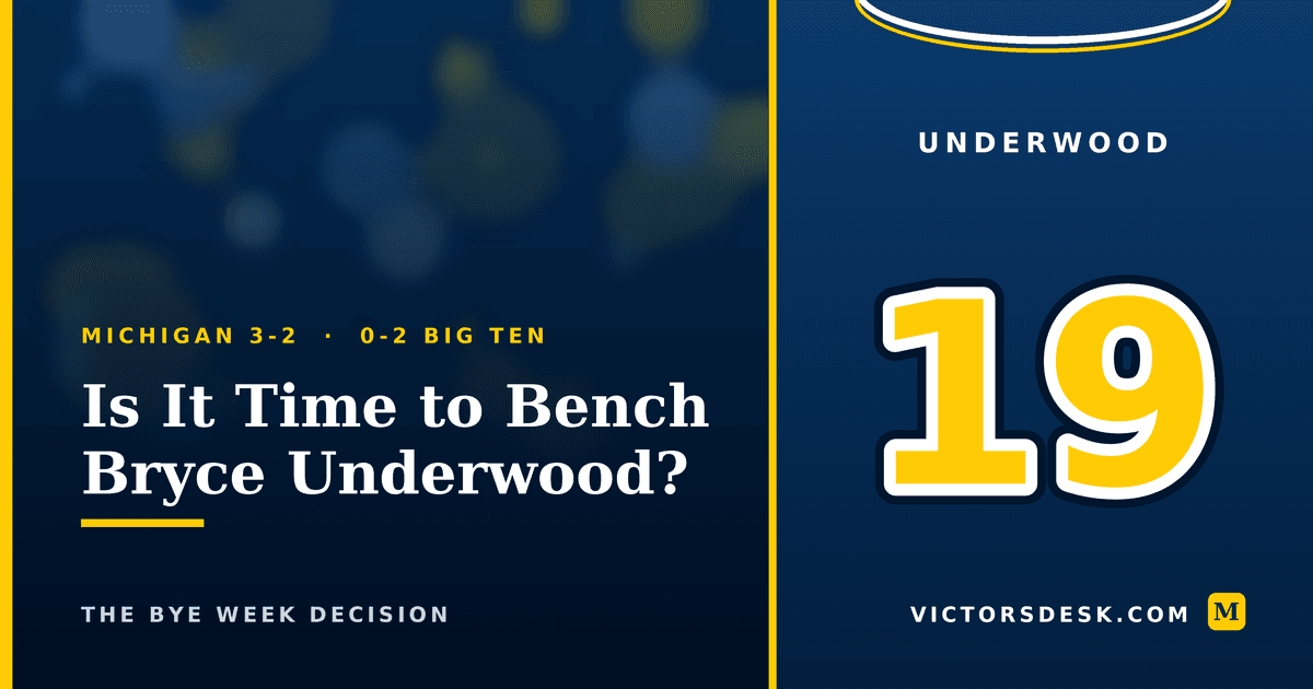 Should Michigan Bench Bryce Underwood?